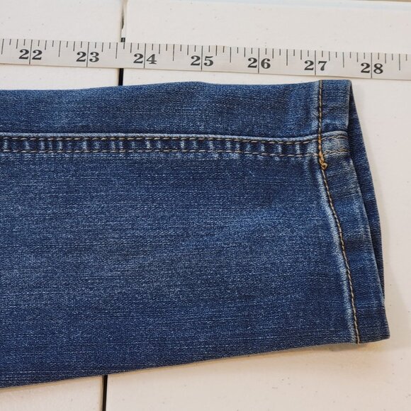 Democracy AB Technology Jeans Womens Stretch Tapered Skinny Leg Med Wash Sz 2 - Picture 9 of 9